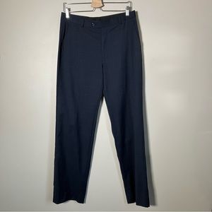 Vintage Wool pants distressed damaged navy windowpane plaid